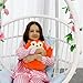 Easfan 12 Birthday Fox Plush Pillow Soft Fox Plush Toy Cute Fox Stuffed Animal Home Room Decoration Birthday Gift for Kids AdultsOrange EF0087_Fox - Image 4