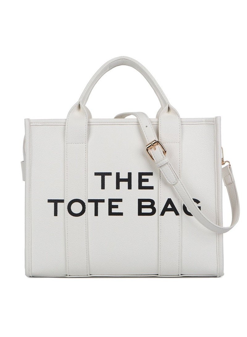 NIBEMINENT The Tote Bags For Women Large PU Leather Trendy Travel Tote Bag Handbag Top Handle Shoulder Crossbody  - Image 1