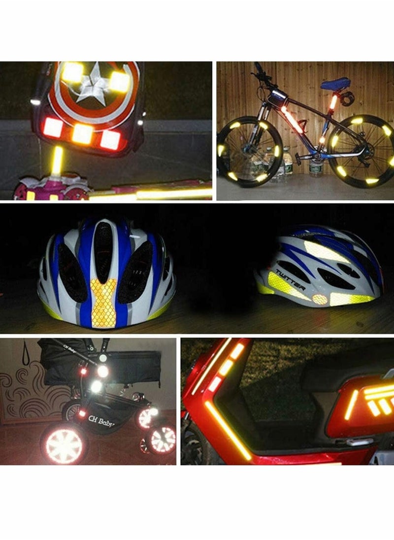 Generic - Reflective Tape,TERRIFI Waterproof Reflector Warning Stickers High Intensity Self Adhesive Safety Tape for Vehicles Road Transport Facilities Safety Reminder 4 Rolls - Image 1