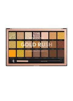 Profusion Cosmetics Profusion Cosmetics 21 Shades Gold Rush Eyeshadow Palette and Pro Series Brush for Flawless Eye Look, Get Attractive and Stunning Eye Look with Premium Makeup Kit 