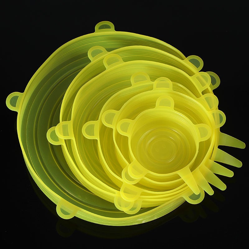 Silicone Fresh-Keeping Lid, Stretchable Plastic Wrap For Fruits And Vegetables, Silicone Fresh-Keeping Lid, Leak-Proof, Sealed And Multi-Functional - Image 1