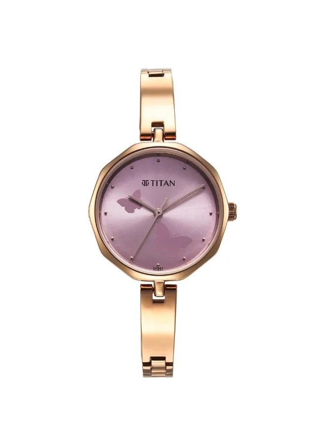 TITAN Women's Analog Round Shape Stainless Steel Wrist Watch - 2702WM02 - 36.25 Mm  - Image 1