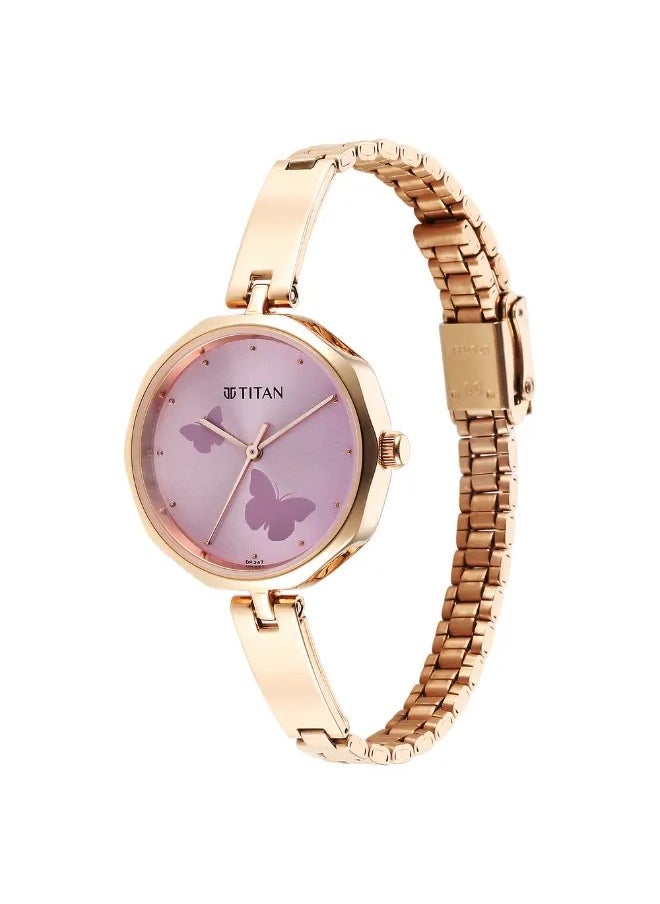 TITAN Women's Analog Round Shape Stainless Steel Wrist Watch - 2702WM02 - 36.25 Mm  - Image 3