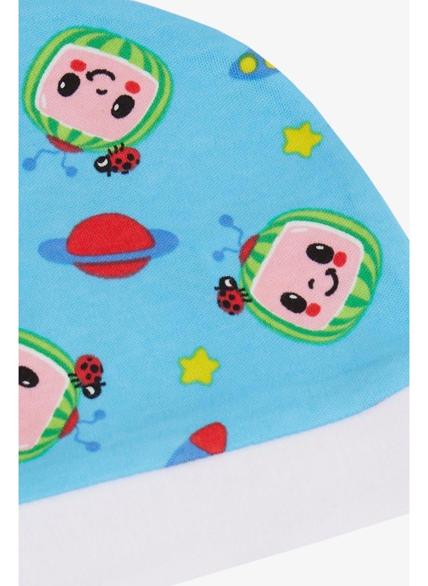 Breeze Newborn Baby Hat Cute Watermelon Patterned Blue  - Image 3