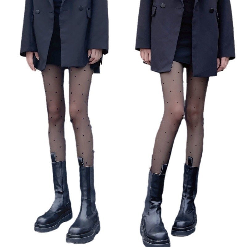 Summer Thin Jacquard Patterned Pantyhose for Women - Image 5