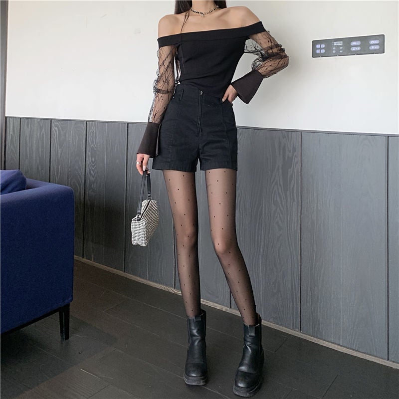 Summer Thin Jacquard Patterned Pantyhose for Women - Image 2