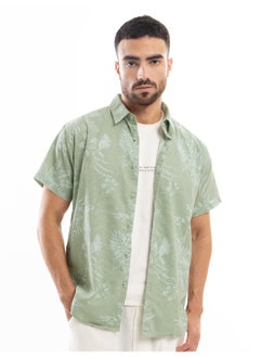 Seafoam Green Floral Printed Shirt for Men - pzsku/Z1DDD864282B5CF764056Z/45/_/1727076058/c5f3a1b9-552e-402d-90fc-1cdd3a26c76f