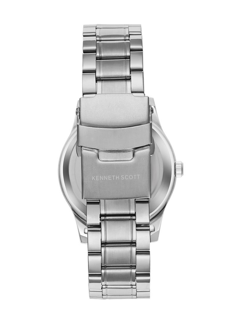 KENNETH SCOTT Kenneth Scott Men's White Dial Analog Watch - K23029-SBSW  - Image 2