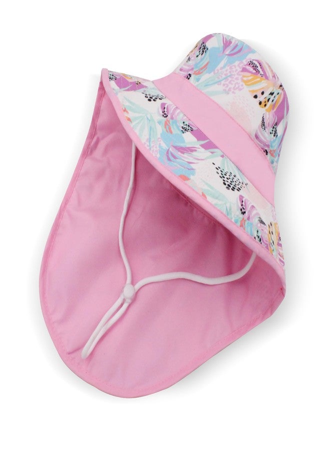 VRITRAZ Sun Protection UPF50+ Bucket Hat Toddler Summer Beach Play Hats with Neck Flap for Girl, Boy, Kids Summer Hat, Bucket Hat for Kids Ages 3-10 Years (Color-Floral Babypink) - Image 5