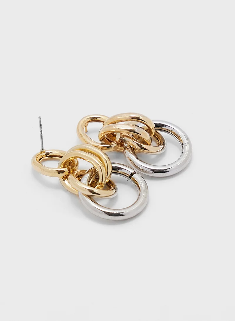 ايلا Hoop Drop Earrings