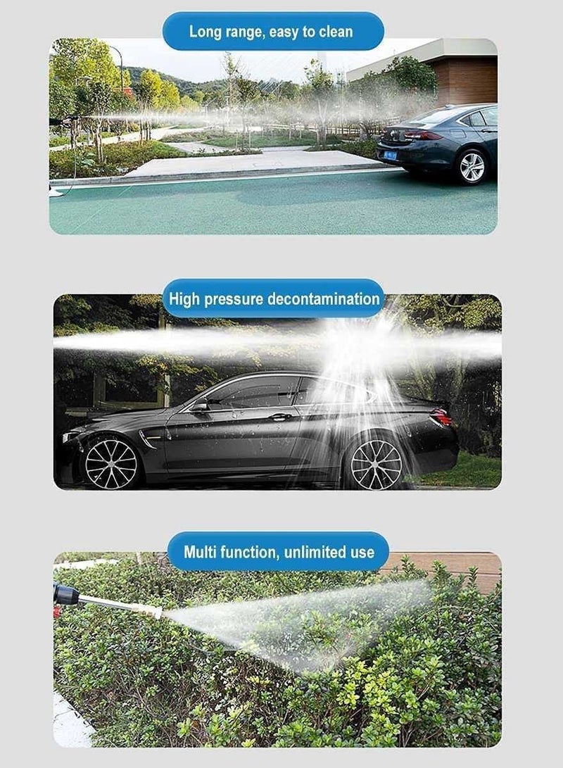 48V Cordless Portable Washer Electric High Pressure Cleaner Machine 200W 30Bar Lithium Handheld Car Cleaning Device With Foam Generator Nozzle Water Pump (Box Pack - UK Plug)  - Image 2