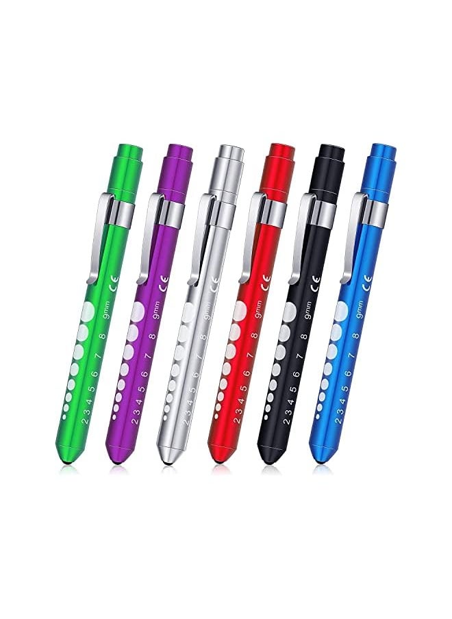 PROMASS promass Mini LED Flashlight, Small Handy Reusable LED Torch Pen Flashlight with Stainless Steel Clip for Medical Checking, Home and Outdoor Activities, Pen Torch Light for Nurse Students Doctors (6 Pcs)  - Image 2