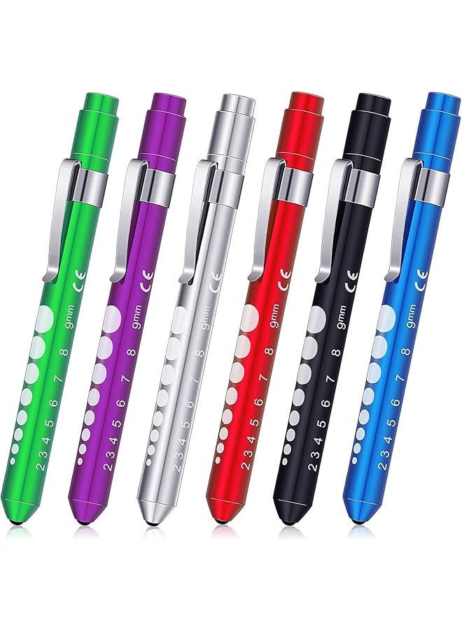 PROMASS promass Mini LED Flashlight, Small Handy Reusable LED Torch Pen Flashlight with Stainless Steel Clip for Medical Checking, Home and Outdoor Activities, Pen Torch Light for Nurse Students Doctors (6 Pcs)  - Image 1