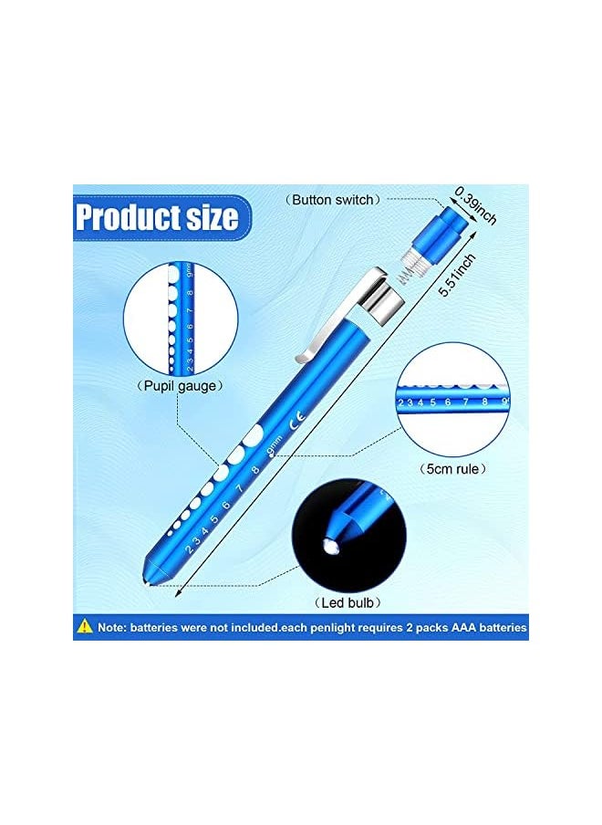PROMASS promass Mini LED Flashlight, Small Handy Reusable LED Torch Pen Flashlight with Stainless Steel Clip for Medical Checking, Home and Outdoor Activities, Pen Torch Light for Nurse Students Doctors (6 Pcs)  - Image 3