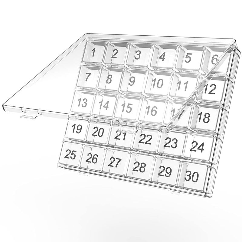 Pill Storage Box – 7 Day Weekly Organizer, Travel, Small, for Vitamins, Medicine