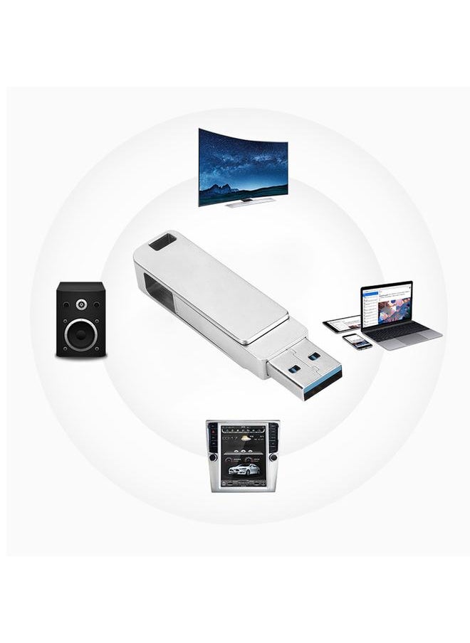 Thoraya 2 In 1 TypeC Dual Interface 16G Large Capacity Rotating U Disk USB Flash Drive  - Image 5