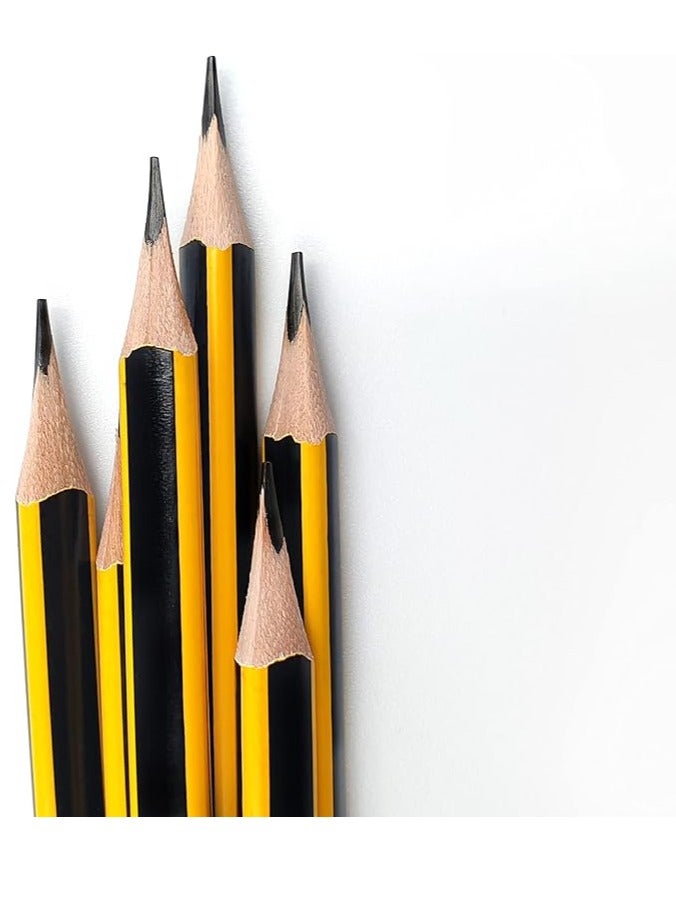 48-Pieces HB Classic Pencil Black/Yellow - Image 4