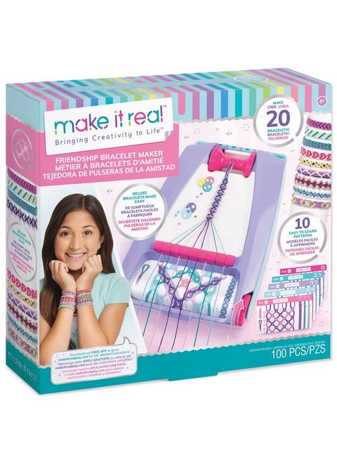 : Friendship Bracelet Maker Make Up To 20 Bracelets 100 Different Pieces To Choose From For Ages 8 And Up