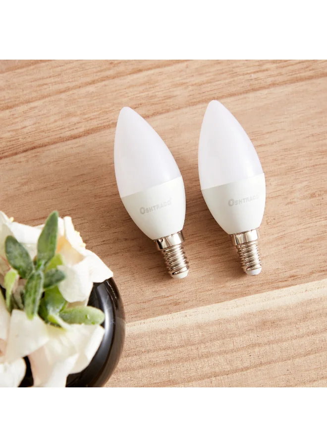 هوم بوكس Oshtraco 2-Piece LED Candle Bulb Set - 4W E14 360 Lumen Warm White