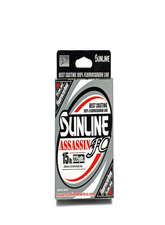 Sunline Assassin FC Fishing Line, 15 Pound 225 Yards, Clear