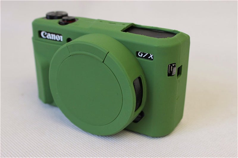 BolinUS G7 X Mark II Case, BolinUS Fullbody Ultra-Thin Lightweight Rubber Soft Silicone Case Bag Cover for Canon PowerShot G7 X Mark II -Green - Image 5