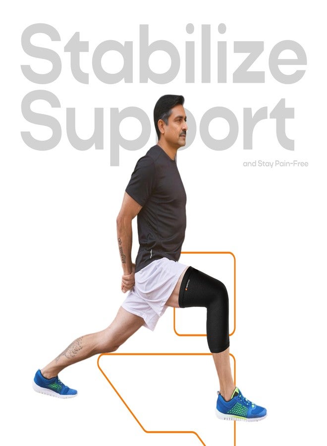 IMPETUS knee caps for women for pain relief, knee support for men gym, knee cap with extra compression knee cap for men pain relief knee cap for men sports gym accessories for men workout - Image 3