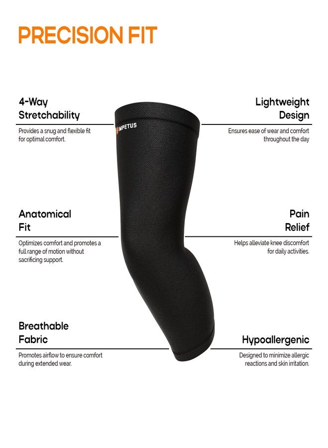 IMPETUS knee caps for women for pain relief, knee support for men gym, knee cap with extra compression knee cap for men pain relief knee cap for men sports gym accessories for men workout - Image 2