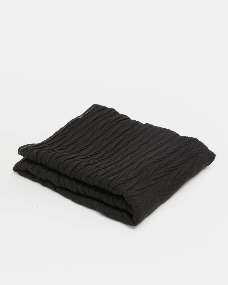 Redtag Women Black Solid Scarf