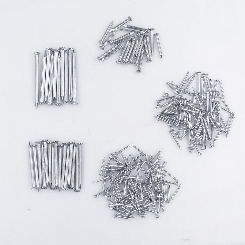 OMOTOOL Brick Steel Nails Assortment Kit (275 pcs), Galvanized Concrete Wall Nail for Hanging Pictures and Woodworking, Cement Nails Suit for Drywall and Pine，5 Size Assortment - Image 4