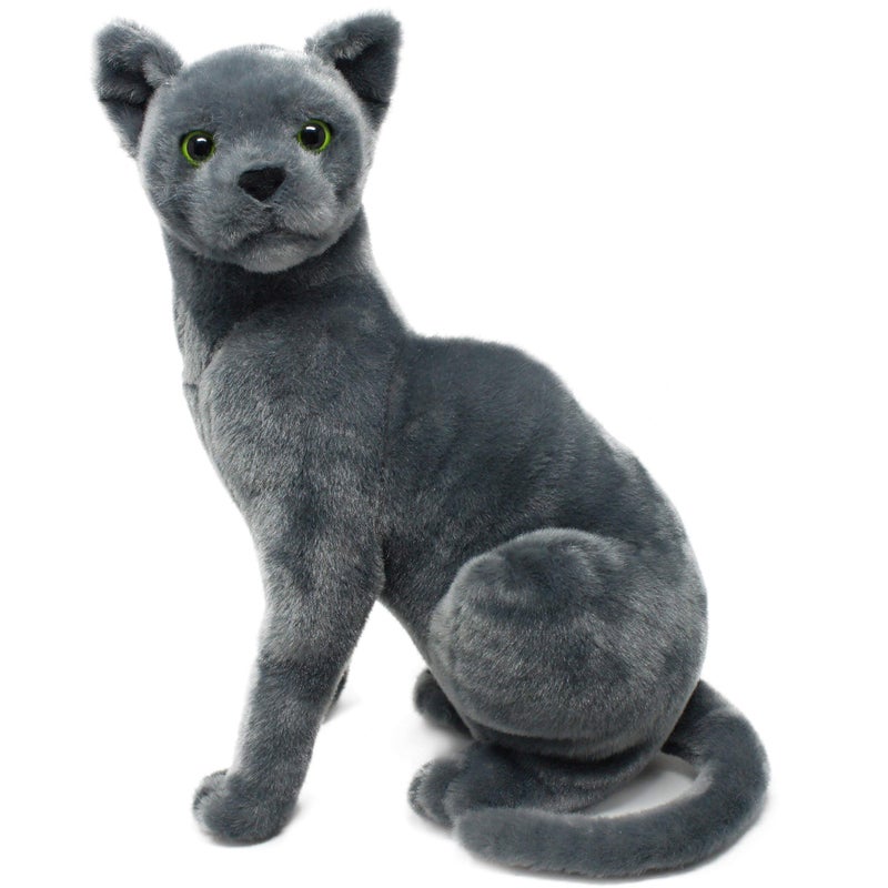 TigerHart Rae The Russian Blue Cat 12 Inch Grey Stuffed Animal Plush Gray Cat - Image 3