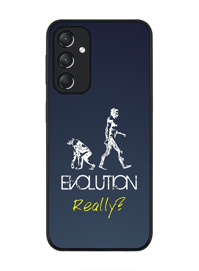 Stylizedd Rugged Black edge case for Samsung Galaxy A05s, Slim fit Soft Case Flexible Anti Drop TPU Gel Thin Cover- Evolution, Really (Grey) - Image 1