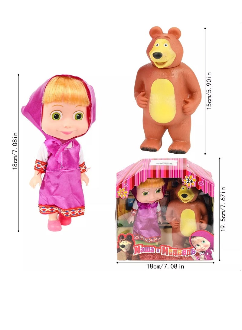 Masha And The Bear Adorable Girls' Toy, Masha And The Bear Doll - Image 2