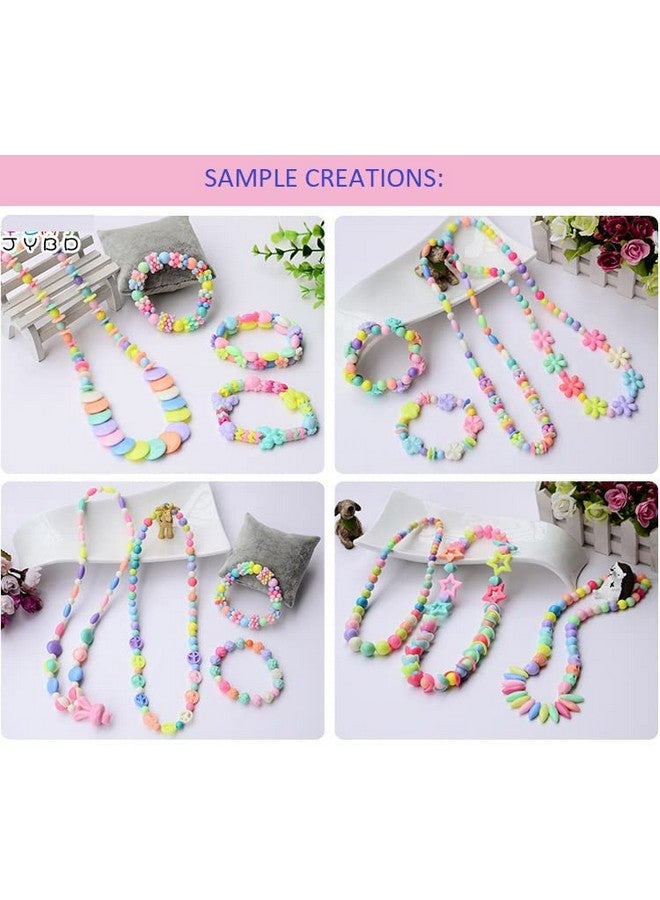 SYGA Beads for Kids Crafts Children's Jewelry Making Kit DIY Bracelets Necklace Hairband and Rings Craft Kits Birthday for 4, 5, 6, 7-Year-Old Little Girls-Multicolor (DIYBeadsSet-1) - Image 2