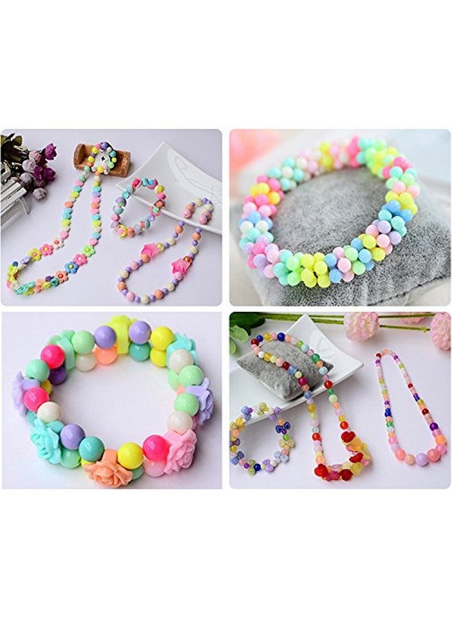 SYGA Beads for Kids Crafts Children's Jewelry Making Kit DIY Bracelets Necklace Hairband and Rings Craft Kits Birthday for 4, 5, 6, 7-Year-Old Little Girls-Multicolor (DIYBeadsSet-1) - Image 4