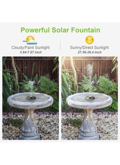 واي آند دي 3W solar fountain pump water outdoor swimming pool with 11 nozzles floating for bird bath garden  - Image 4