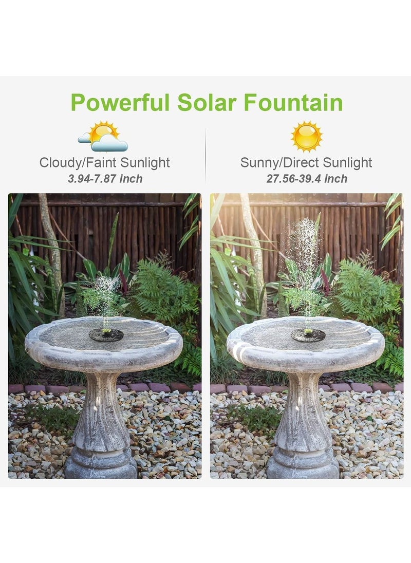 Y&D 3W solar fountain pump water outdoor swimming pool with 11 nozzles floating for bird bath garden  - Image 4