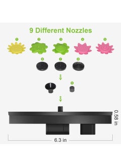 واي آند دي 3W solar fountain pump water outdoor swimming pool with 11 nozzles floating for bird bath garden  - Image 5