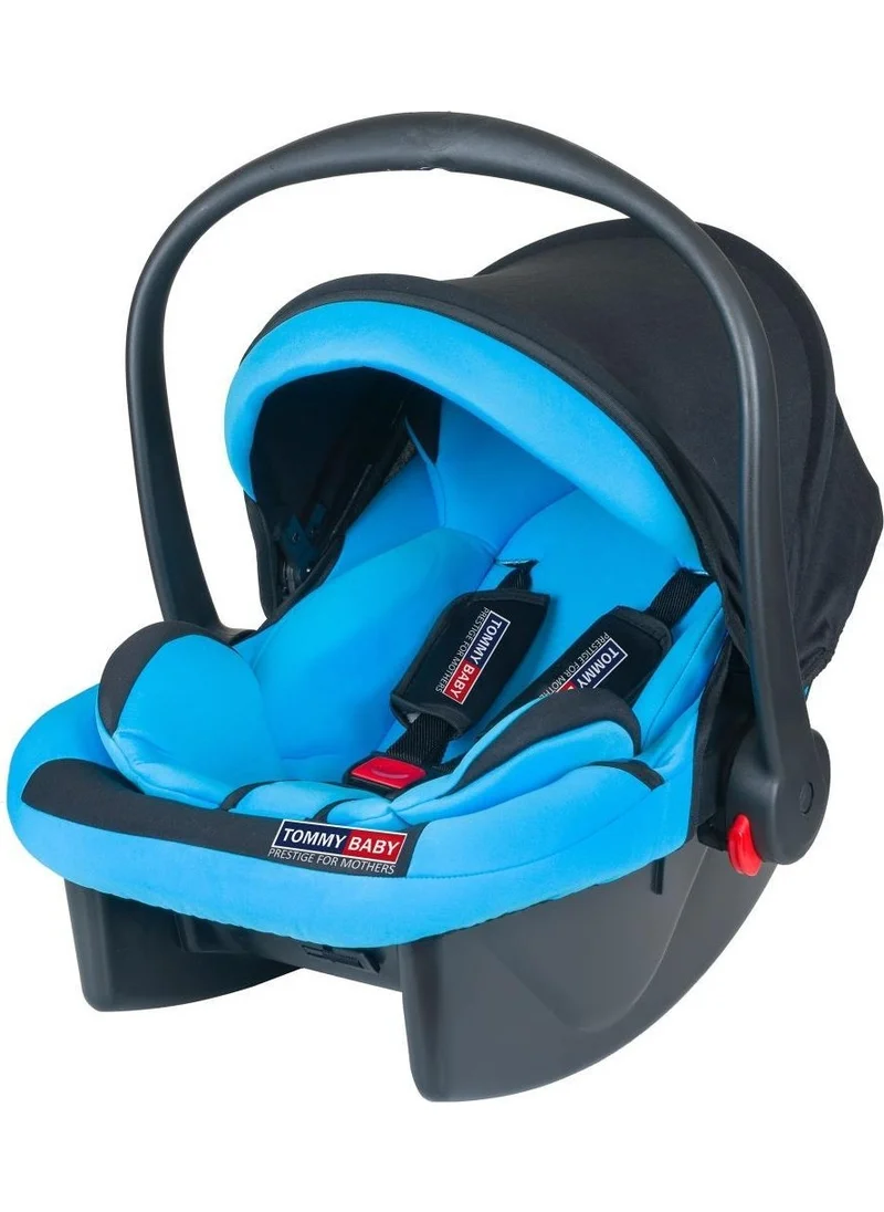 Tommybaby Luxury Baby Transport with Pad, Baby Car Seat Pushchair Blue - Black