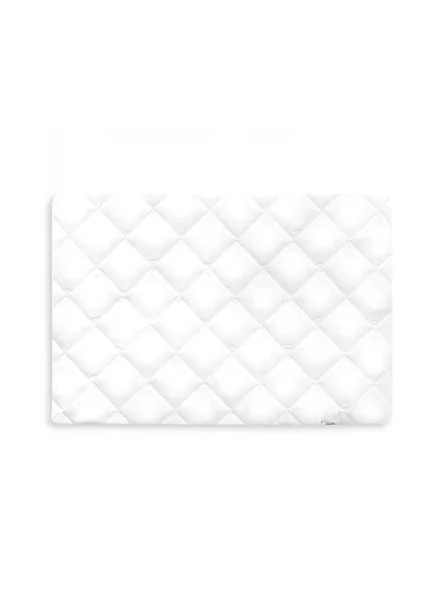 hauck Fitted Sheet 80 X 50 Cm Bed Me, Baby Cot Fitted Sheet, Breathable, Temperature Regulating, Soft Quilted - White