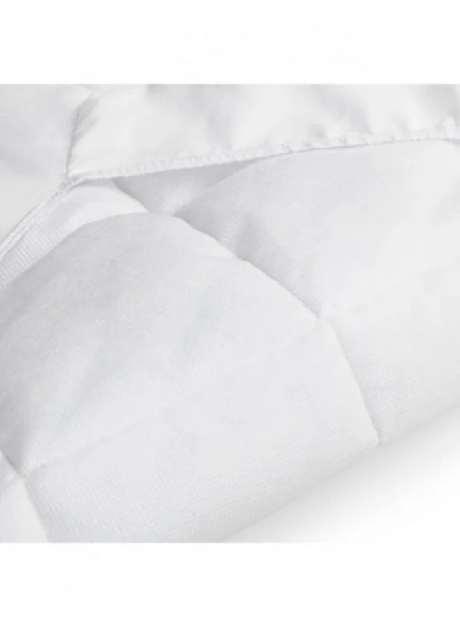 هوك Fitted Sheet 80 X 50 Cm Bed Me, Baby Cot Fitted Sheet, Breathable, Temperature Regulating, Soft Quilted - White