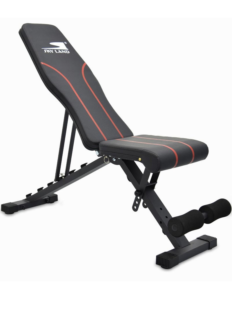 Sky Land Multi-function Foldable and Adjustable Weight Bench| Weight Bench Press For Strength Training Home Gym Workout - Image 1