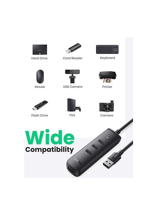 يو جرين يوجرين محور USB 3.0 ومحول 4 منافذ USB 3.0 والفاصل USB و المحور تمديد وموسع بيانات عالي السرعة 5Gbps متوافق مع سيرفس برو و ماك بوك و Mac ميني و iMac و Dell XPS - Image 4