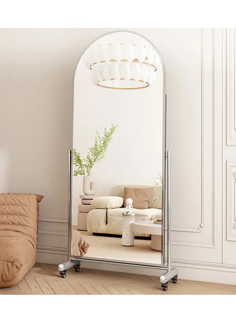 DubaiGallery Freestanding Floor Mirror with Stand,Large Full Body Wall Mirror,Wall-Mounted or Leaning,Aluminum Alloy Frame  - Image 1