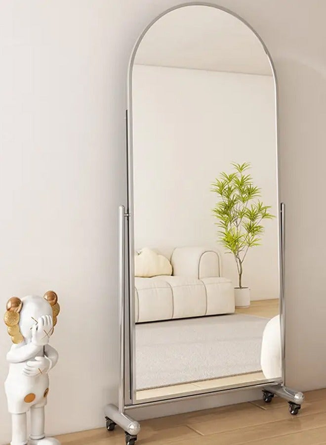 DubaiGallery Freestanding Floor Mirror with Stand,Large Full Body Wall Mirror,Wall-Mounted or Leaning,Aluminum Alloy Frame  - Image 2