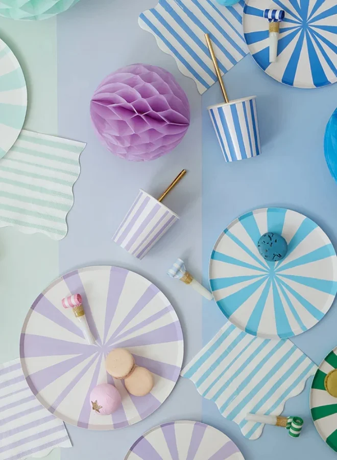 Meri Meri Blue Stripe Side Plates