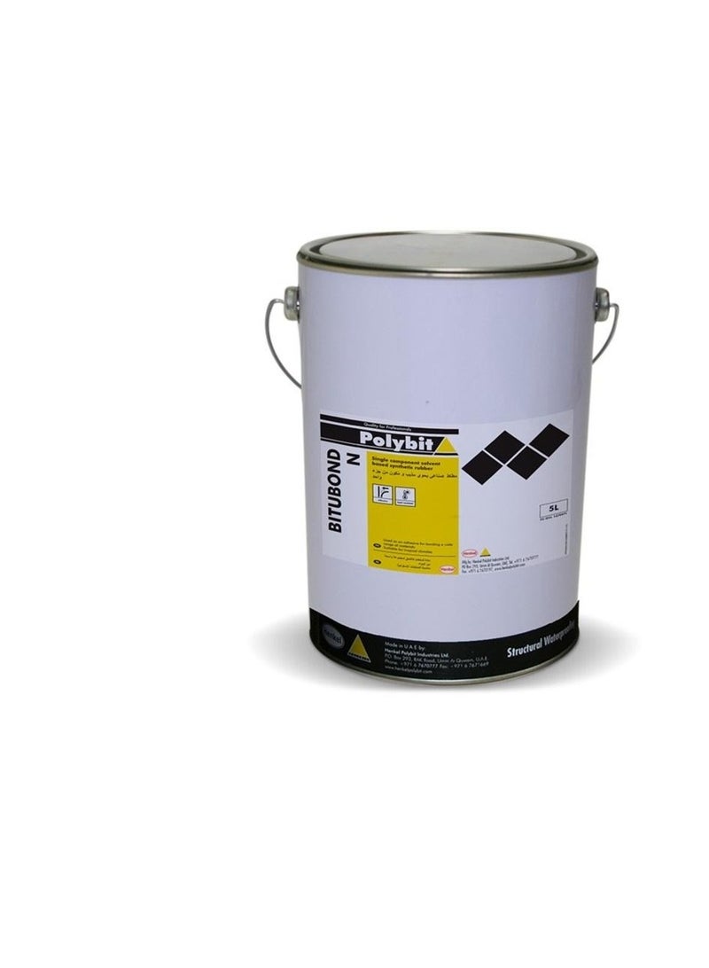 Generic Polybit Single Component Solvent Based Synthetic Rubber 5 Ltr BITUBOND-N 