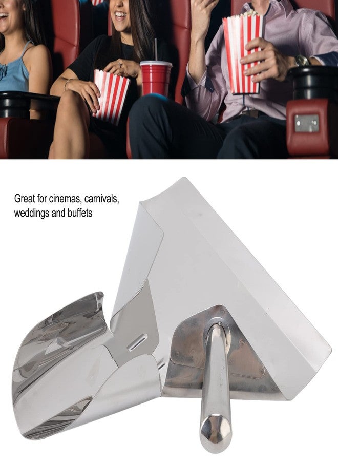 Jiawu Popcorn Scoop, Stainless Steel French Fry Scooper Scoop, Quick Fill Tool for Food Bags & Boxes, French Fries Shovel, French Fry Bagger Scooper for French Fries, Snacks, Ice - Image 3