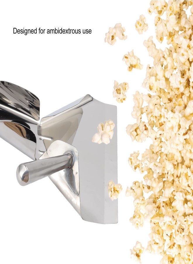 Jiawu Popcorn Scoop, Stainless Steel French Fry Scooper Scoop, Quick Fill Tool for Food Bags & Boxes, French Fries Shovel, French Fry Bagger Scooper for French Fries, Snacks, Ice - Image 4