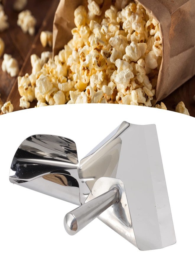 Jiawu Popcorn Scoop, Stainless Steel French Fry Scooper Scoop, Quick Fill Tool for Food Bags & Boxes, French Fries Shovel, French Fry Bagger Scooper for French Fries, Snacks, Ice - Image 5