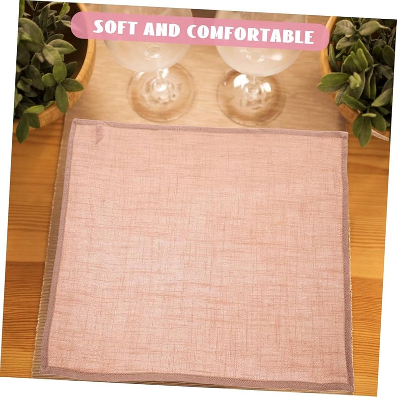 مناديل العشاء المربعة من الفانيلا القطنية الكاكي للمطاعم وحفلات الزفاف - Image 3